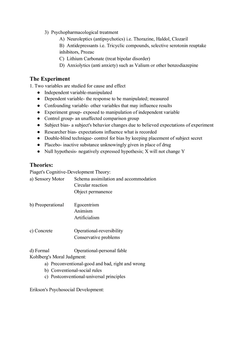 Psychology Crib Notes - Page 4