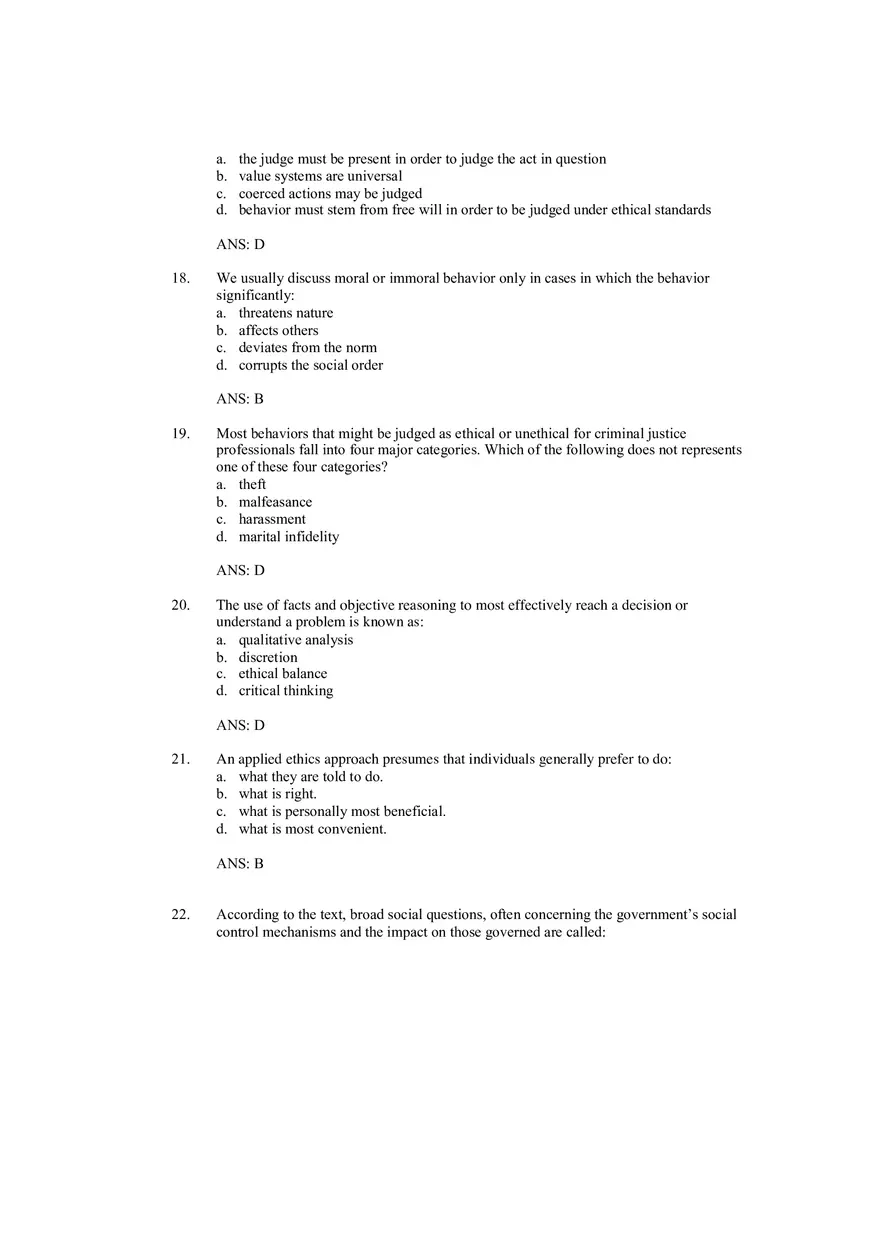 Understanding Ethics Answer Key Part 5 - Page 8