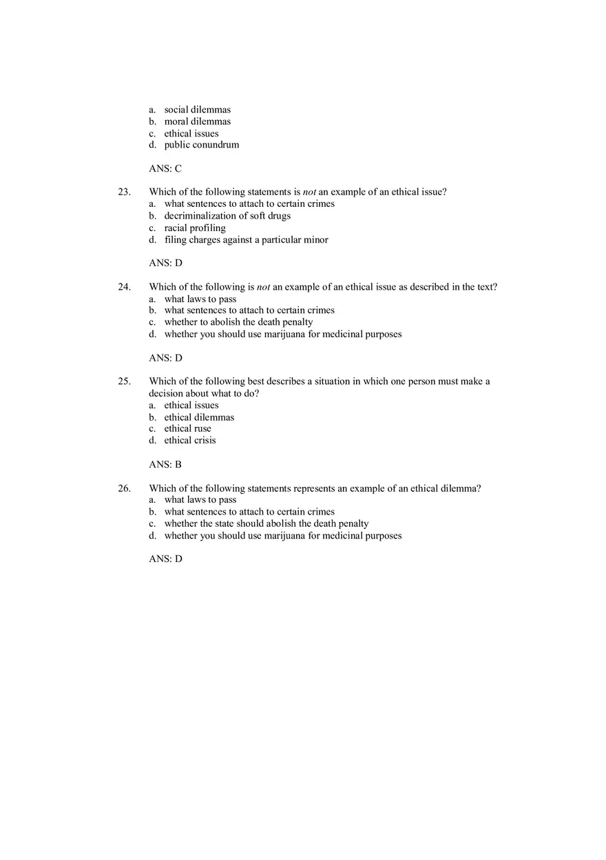 Understanding Ethics Answer Key Part 5 - Page 9