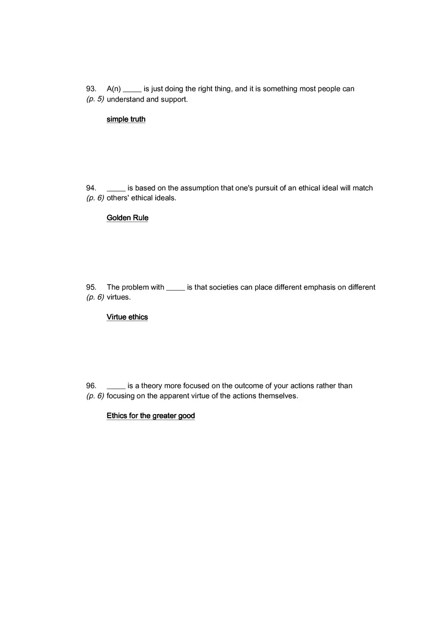 Understanding Ethics Answer Key Part 4 - Page 9