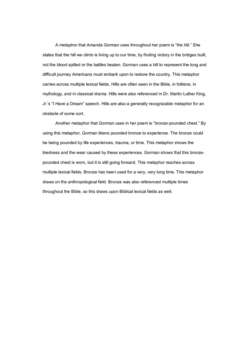 Analysis #5 Amanda Gorman - Page 1