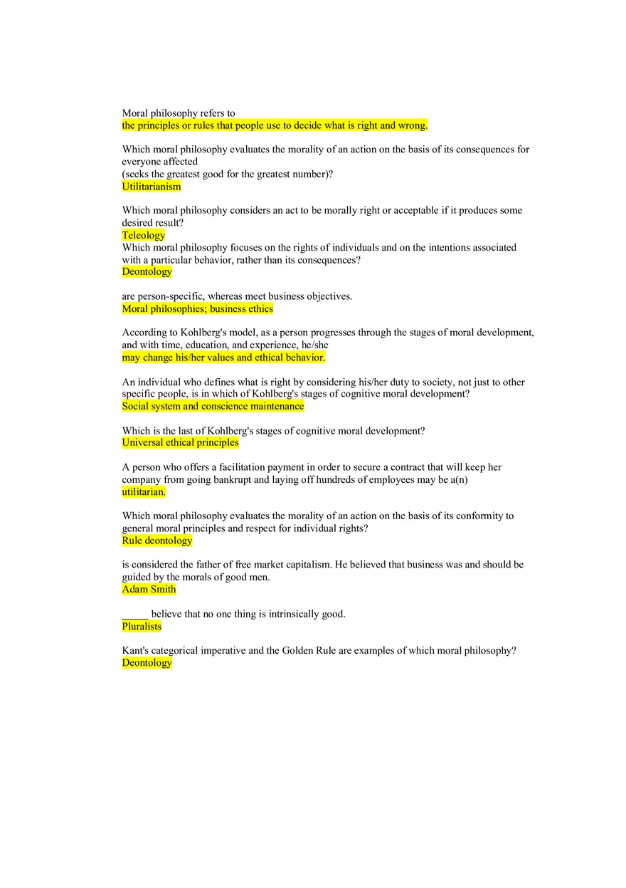 Understanding Ethics Answer Key Part 8 - Page 11