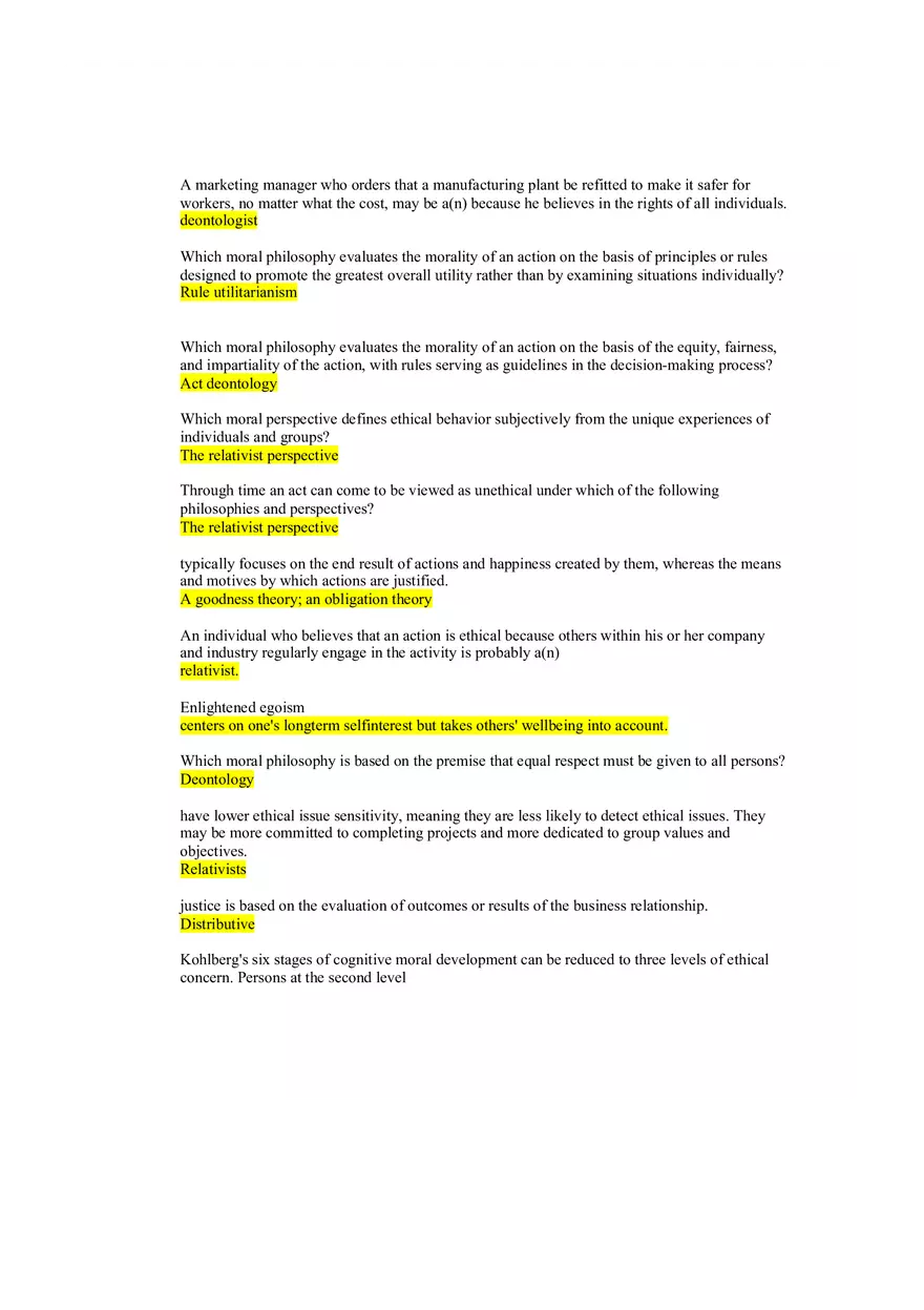 Understanding Ethics Answer Key Part 8 - Page 12