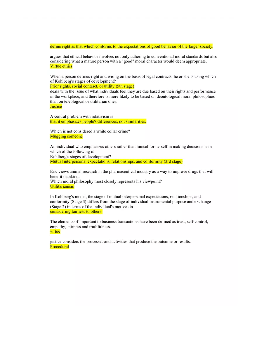 Understanding Ethics Answer Key Part 8 - Page 13