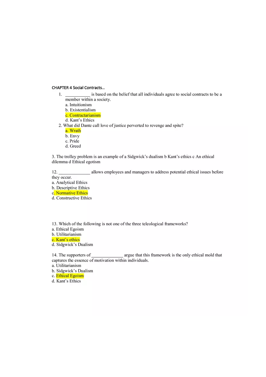 Understanding Ethics Answer Key Part 8 - Page 14