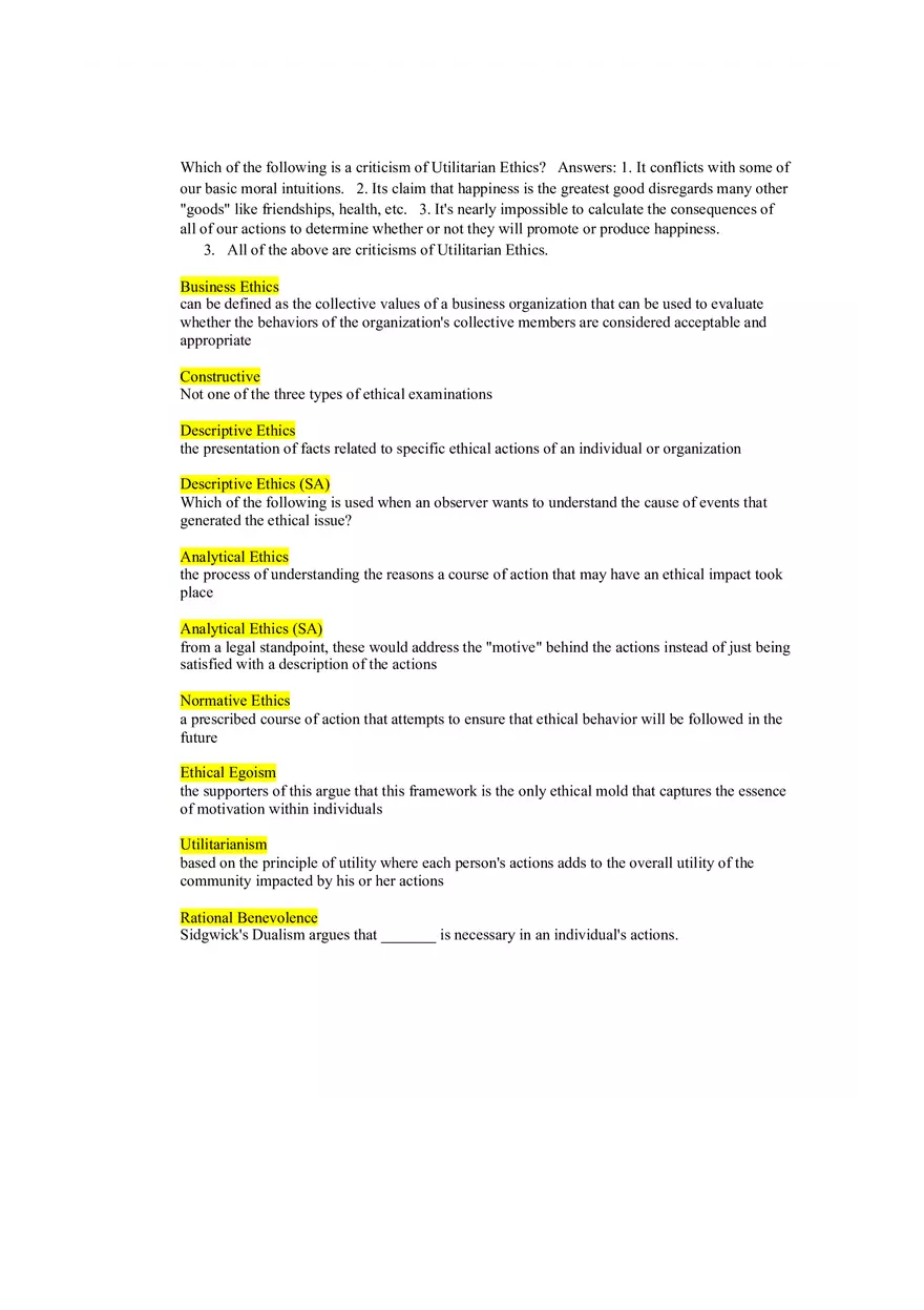 Understanding Ethics Answer Key Part 8 - Page 4