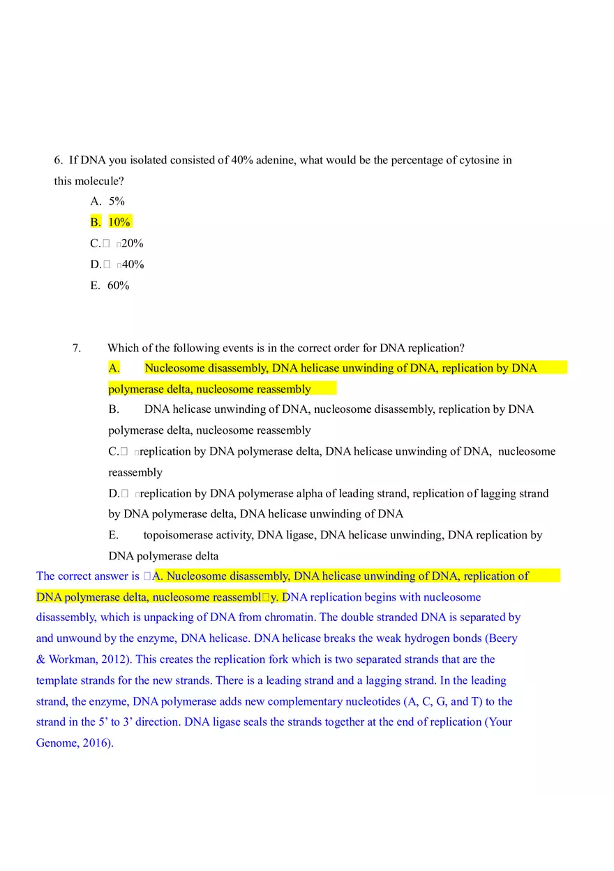 Advanced Problems In Genetics Quiz Answers - Page 10