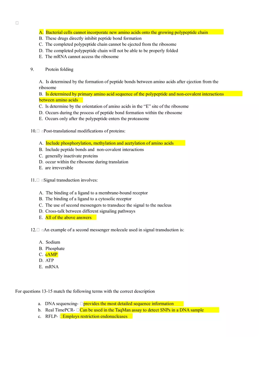 Advanced Problems In Genetics Quiz Answers - Page 16