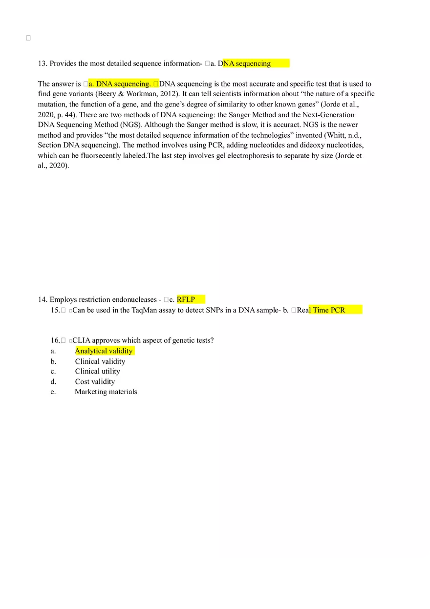 Advanced Problems In Genetics Quiz Answers - Page 17