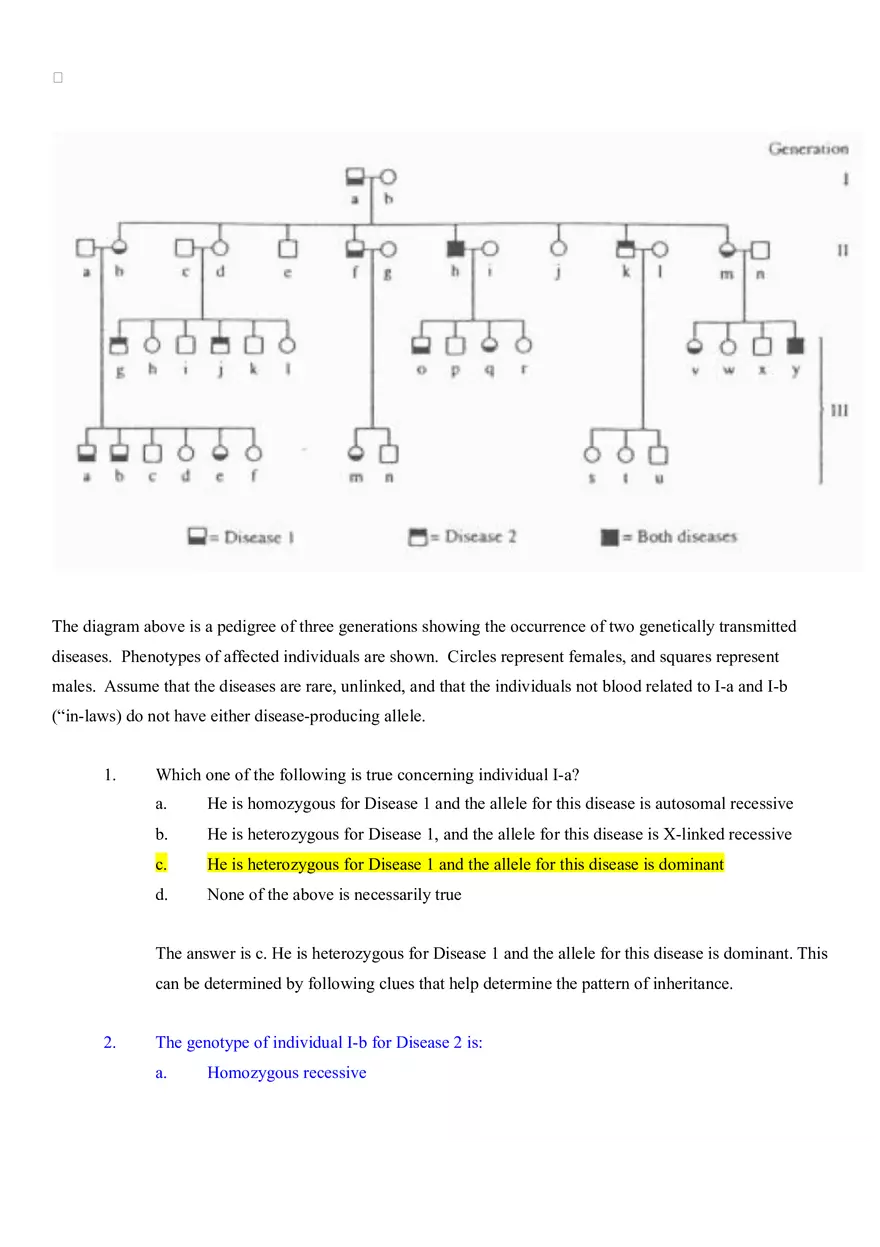 Advanced Problems In Genetics Quiz Answers - Page 3