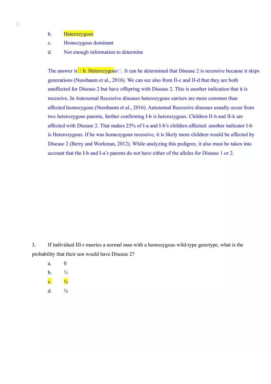 Advanced Problems In Genetics Quiz Answers - Page 4