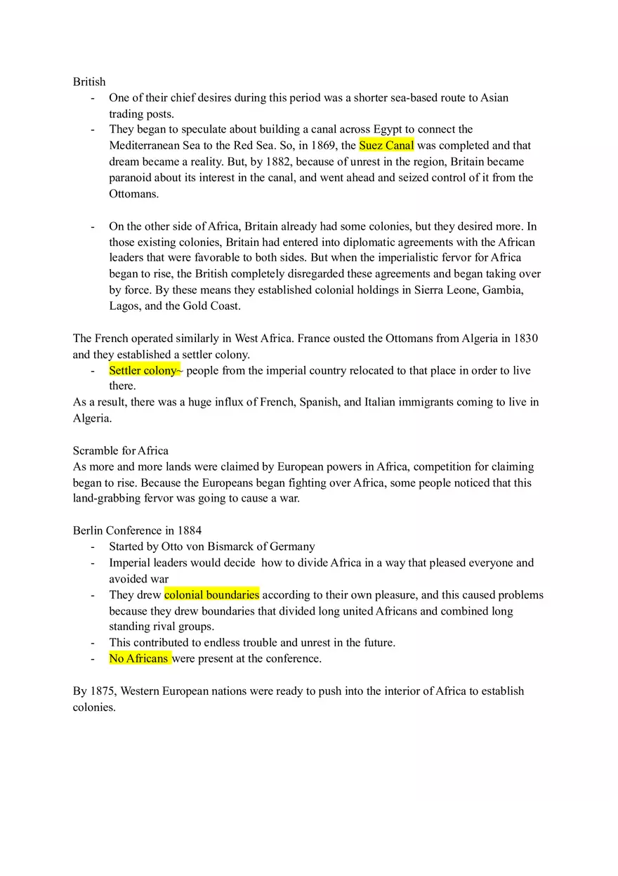 Rationales for Imperialism World History Review - Page 9