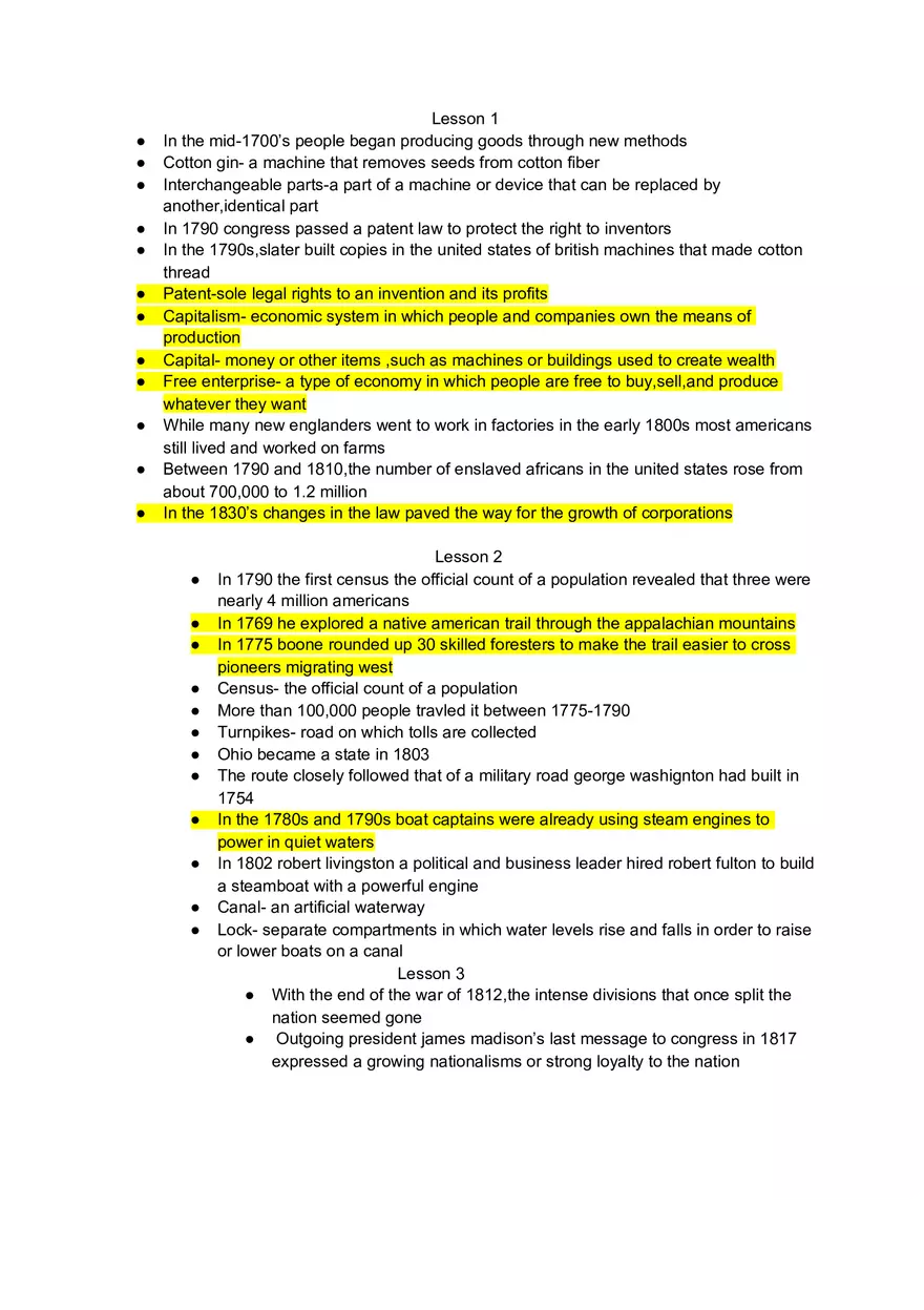 Industrialization and Economic Change in Early America - Page 1