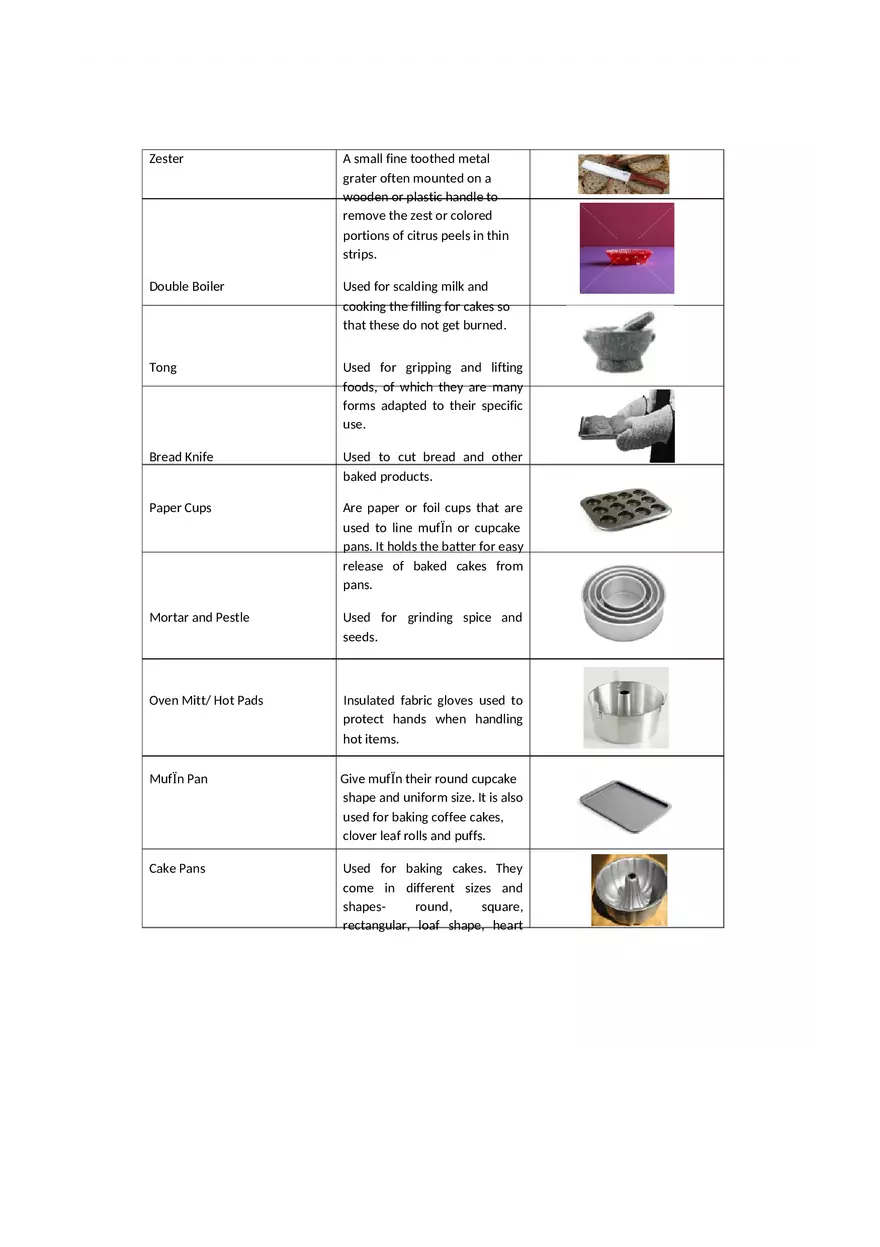 Baking Tools and Equipment - Page 5