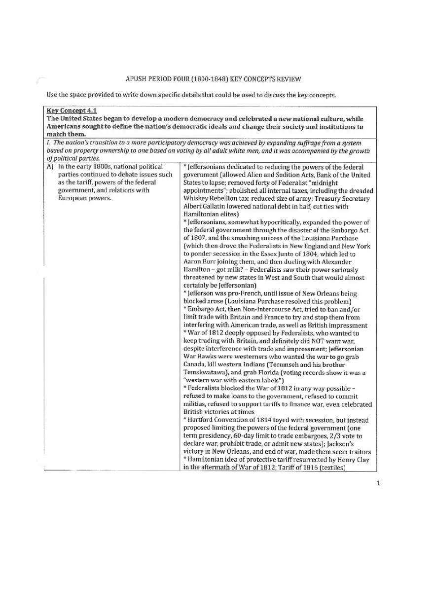 Apush Period 4 Key Concepts - Page 1