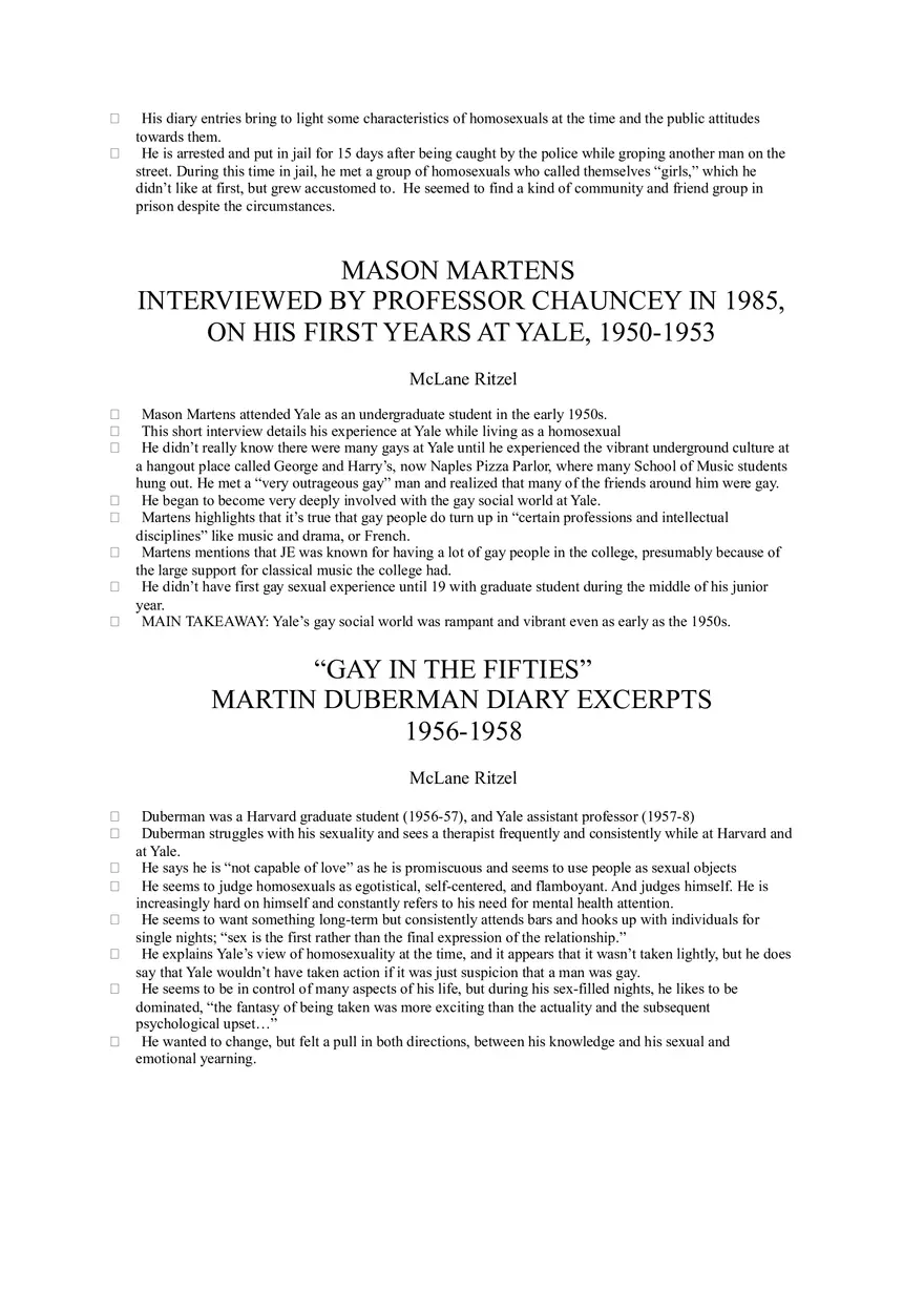 The Making of a Homosexual Minority, 1945-1970 (Chapters 4-7, 9-10) - Page 8