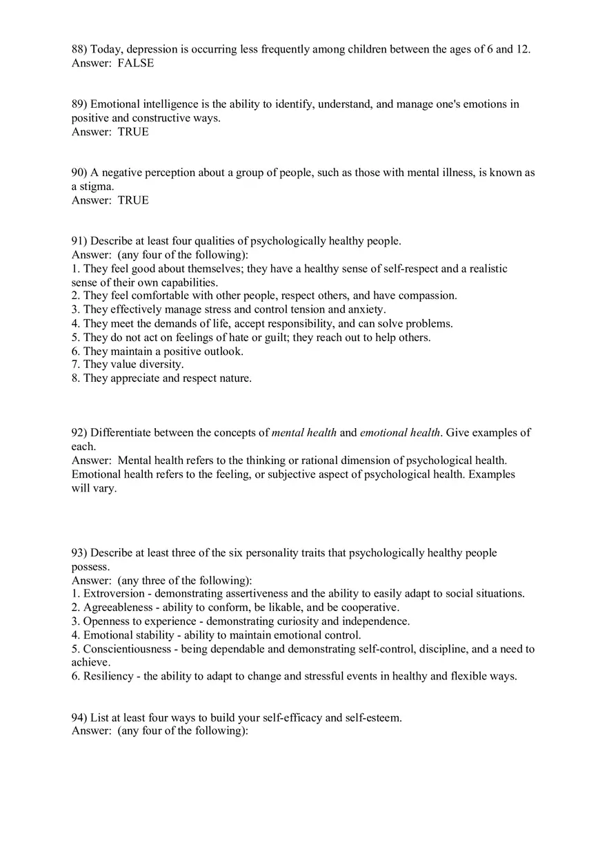 Promoting and Preserving Your Psychological Health - Page 7