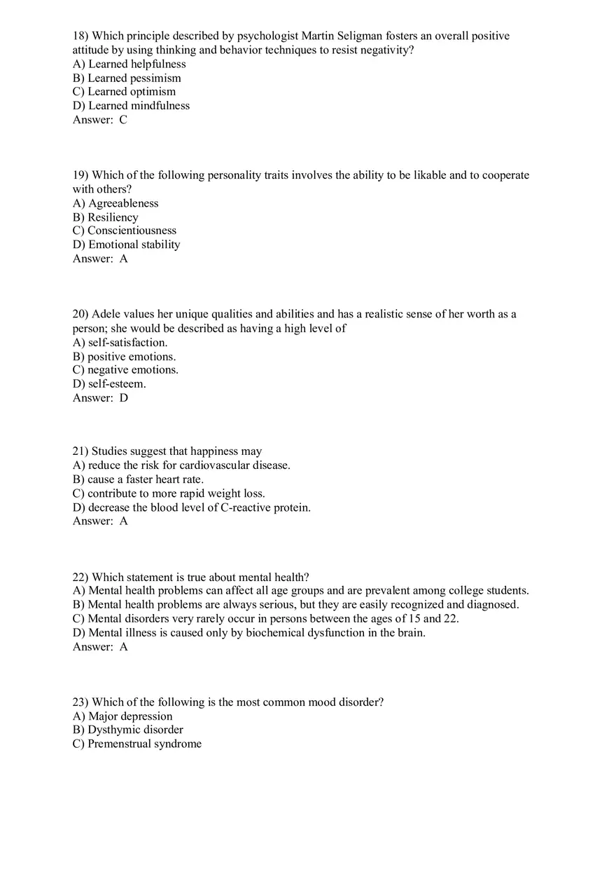 Promoting and Preserving Your Psychological Health - Page 11