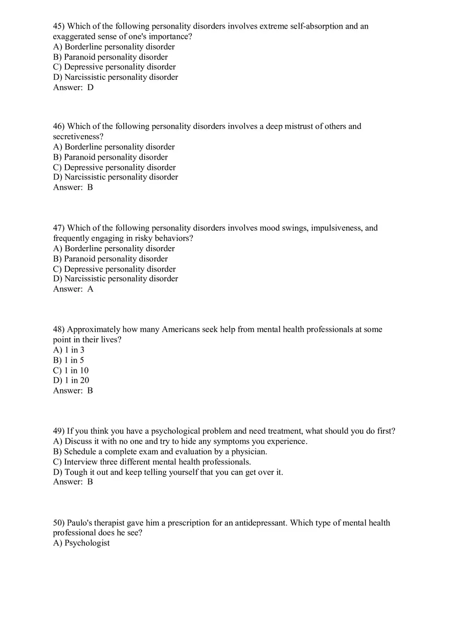 Promoting and Preserving Your Psychological Health - Page 17