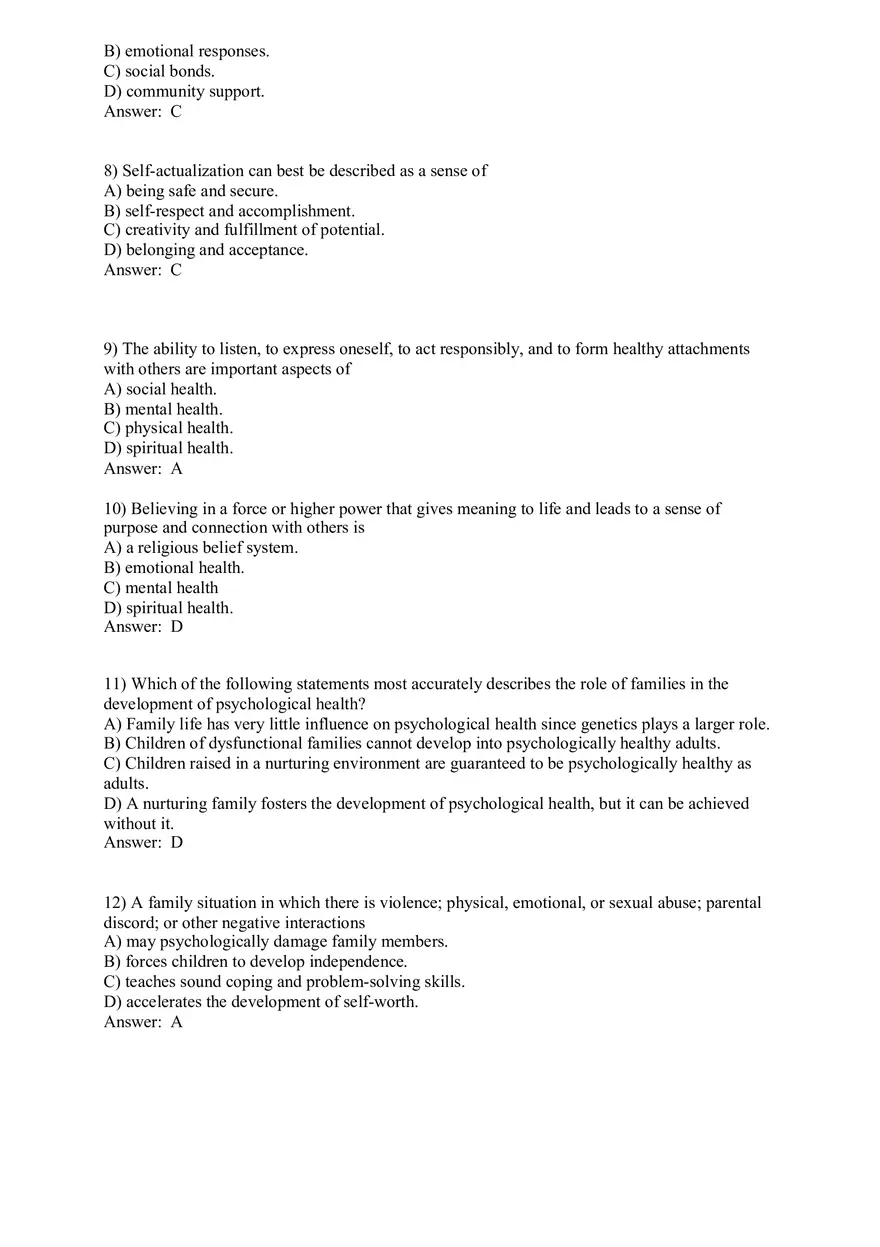 Promoting and Preserving Your Psychological Health - Page 2