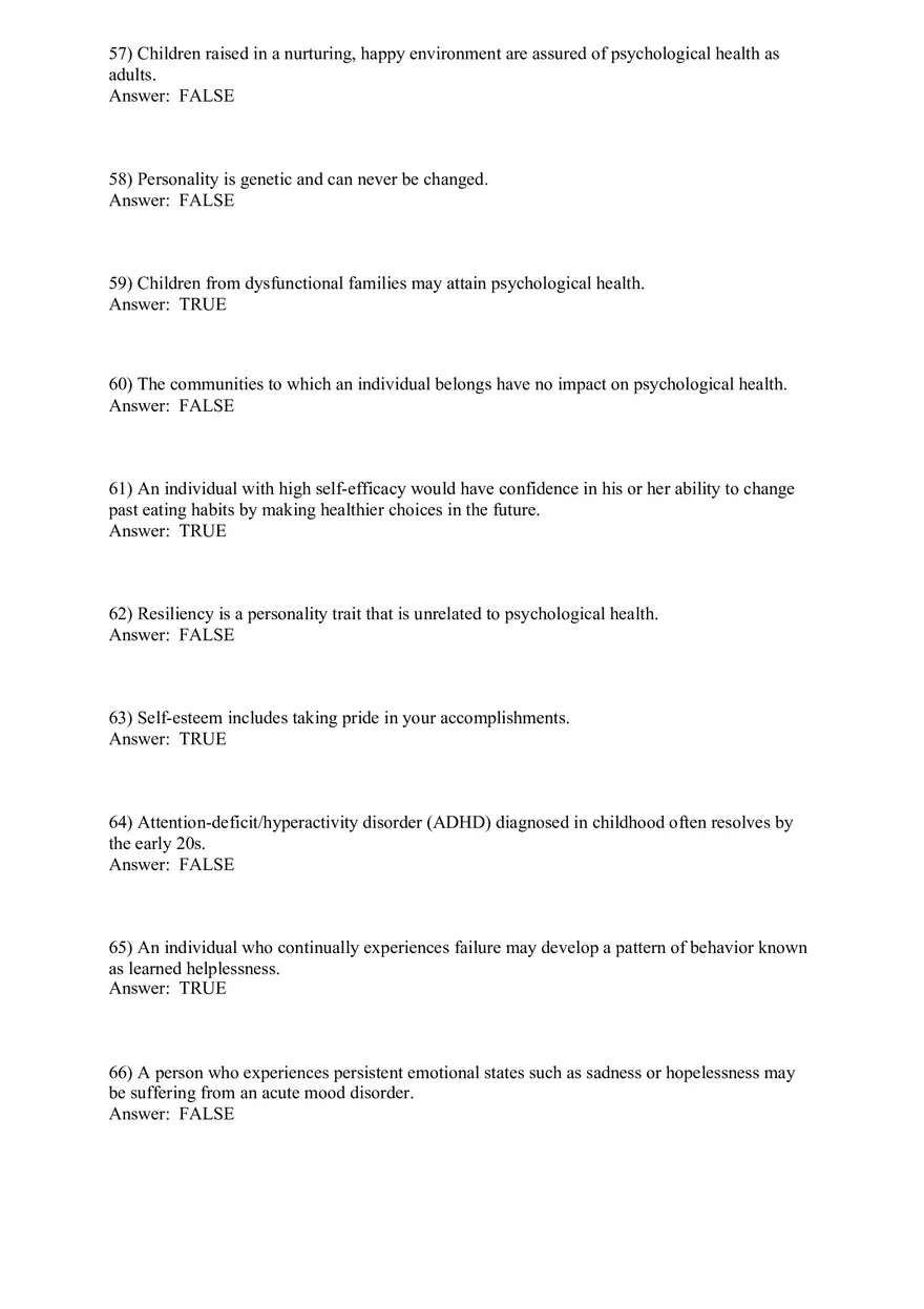 Promoting and Preserving Your Psychological Health - Page 4