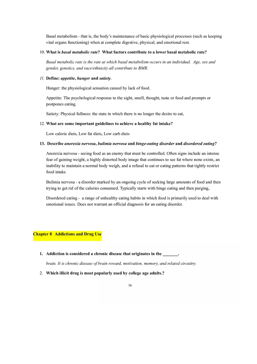 Study Guide for Health in the 21st Century - Page 8