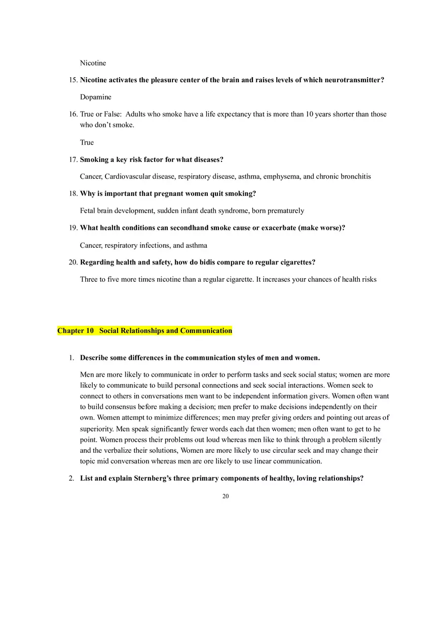 Study Guide for Health in the 21st Century - Page 12