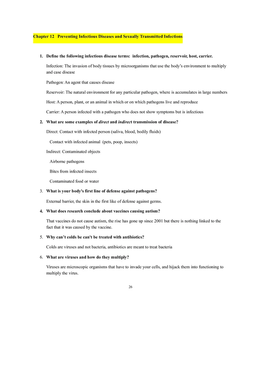 Study Guide for Health in the 21st Century - Page 19