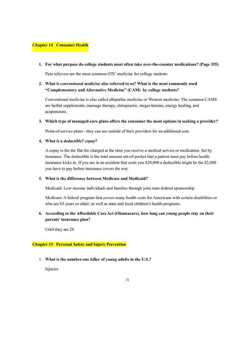 Study Guide for Health in the 21st Century - Page 25