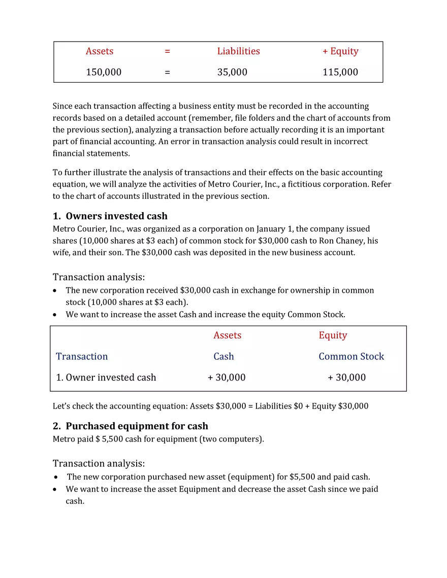Accounting Equation - Page 2