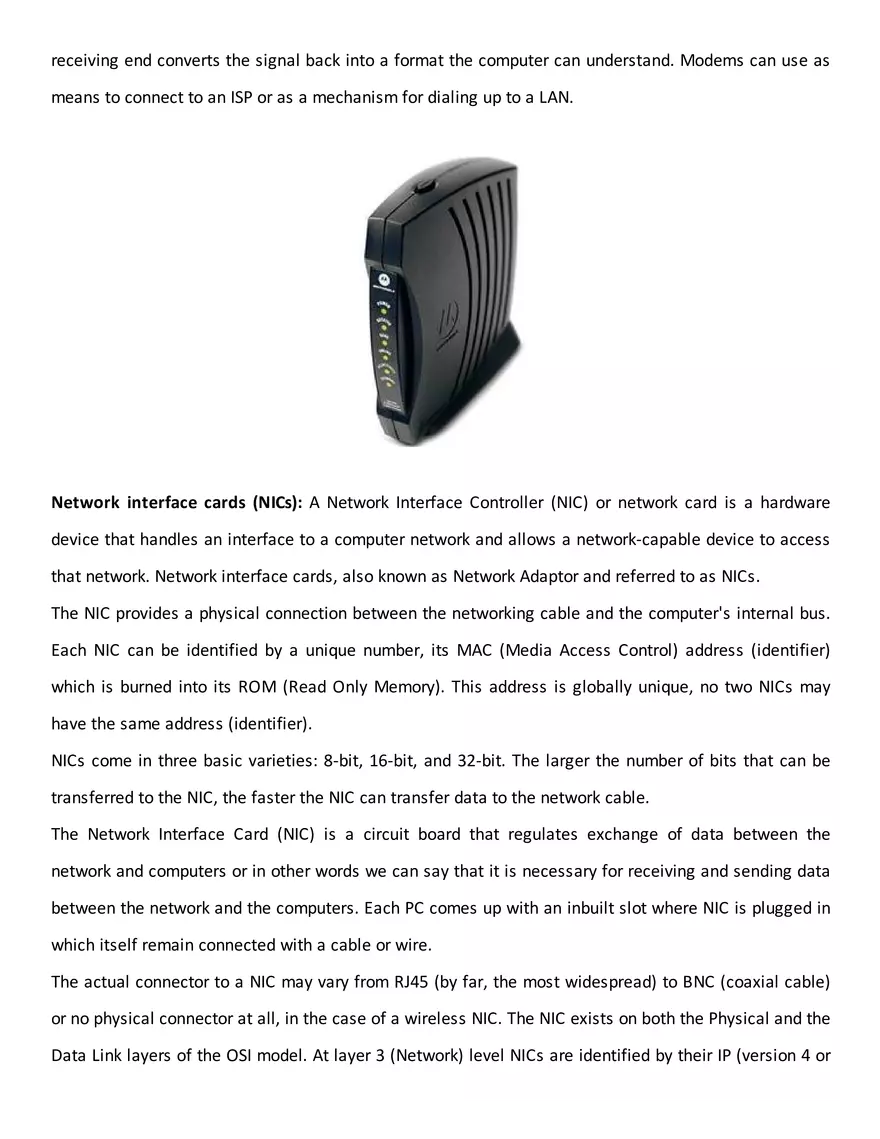 Components of a Computer Network - Page 5