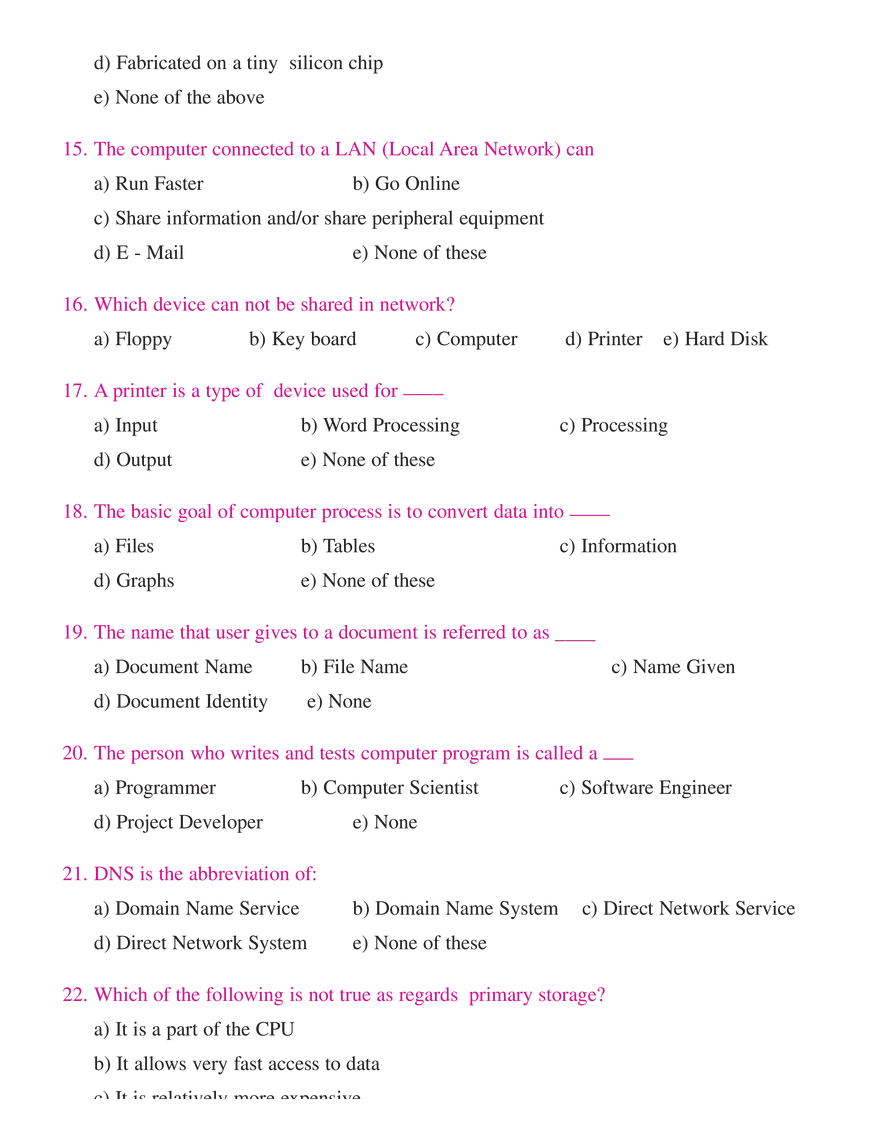 Computer Knowledge - Page 3