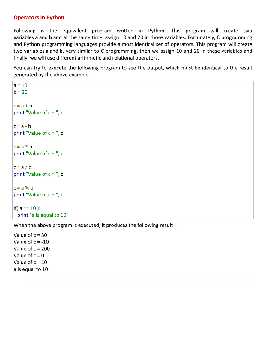 Operators and Its Type - Page 7