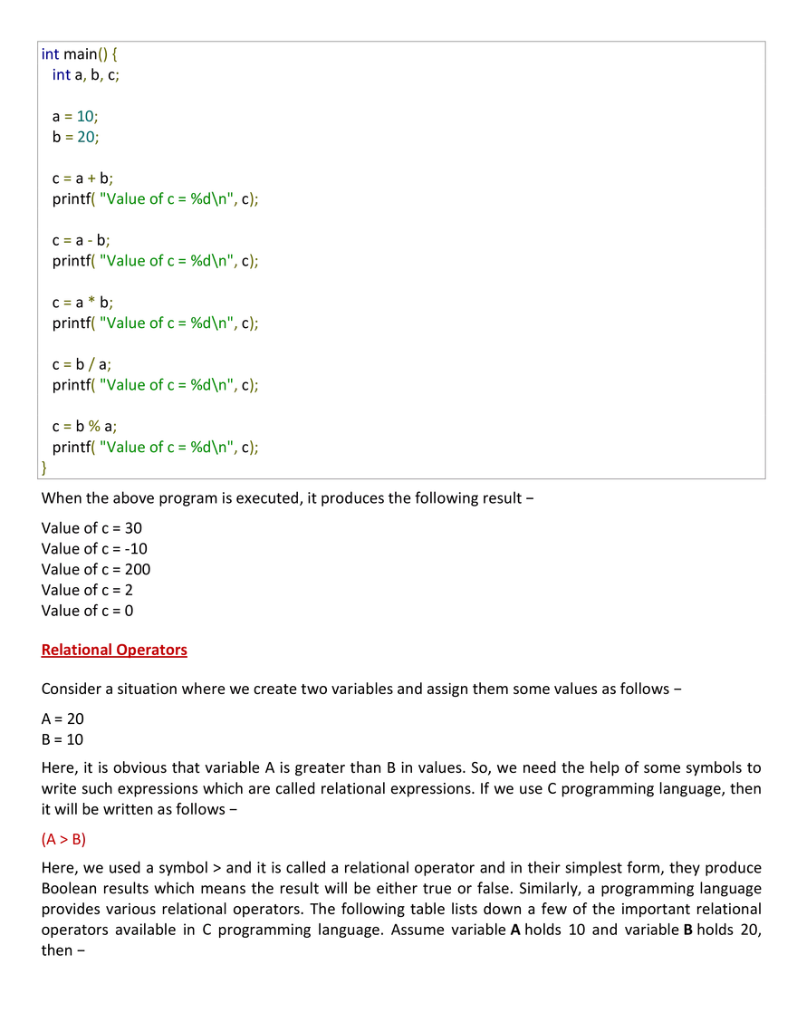 Operators and Its Type - Page 2