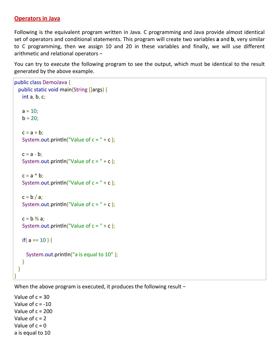 Operators and Its Type - Page 6