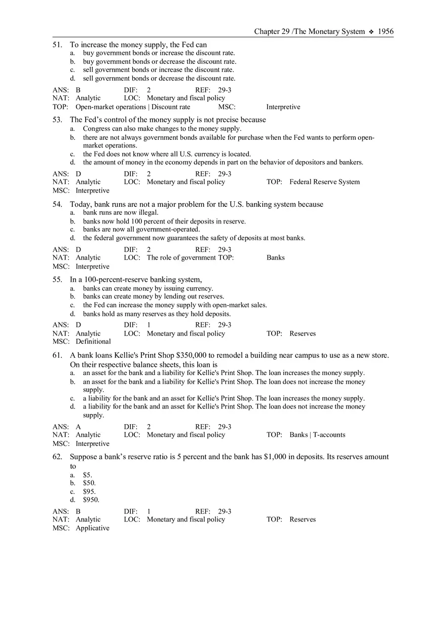 The Monetary System Answers - Page 8