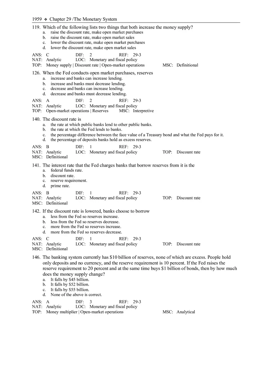 The Monetary System Answers - Page 11