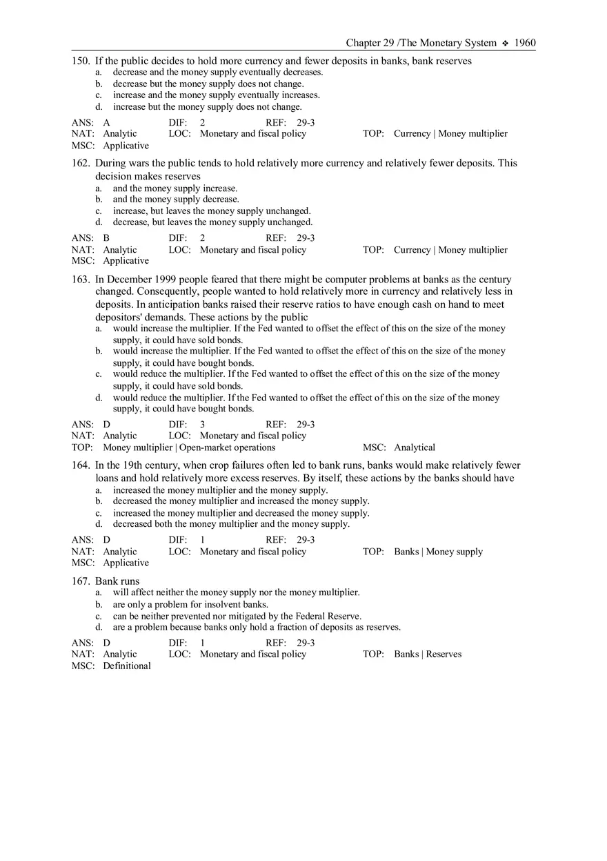 The Monetary System Answers - Page 3