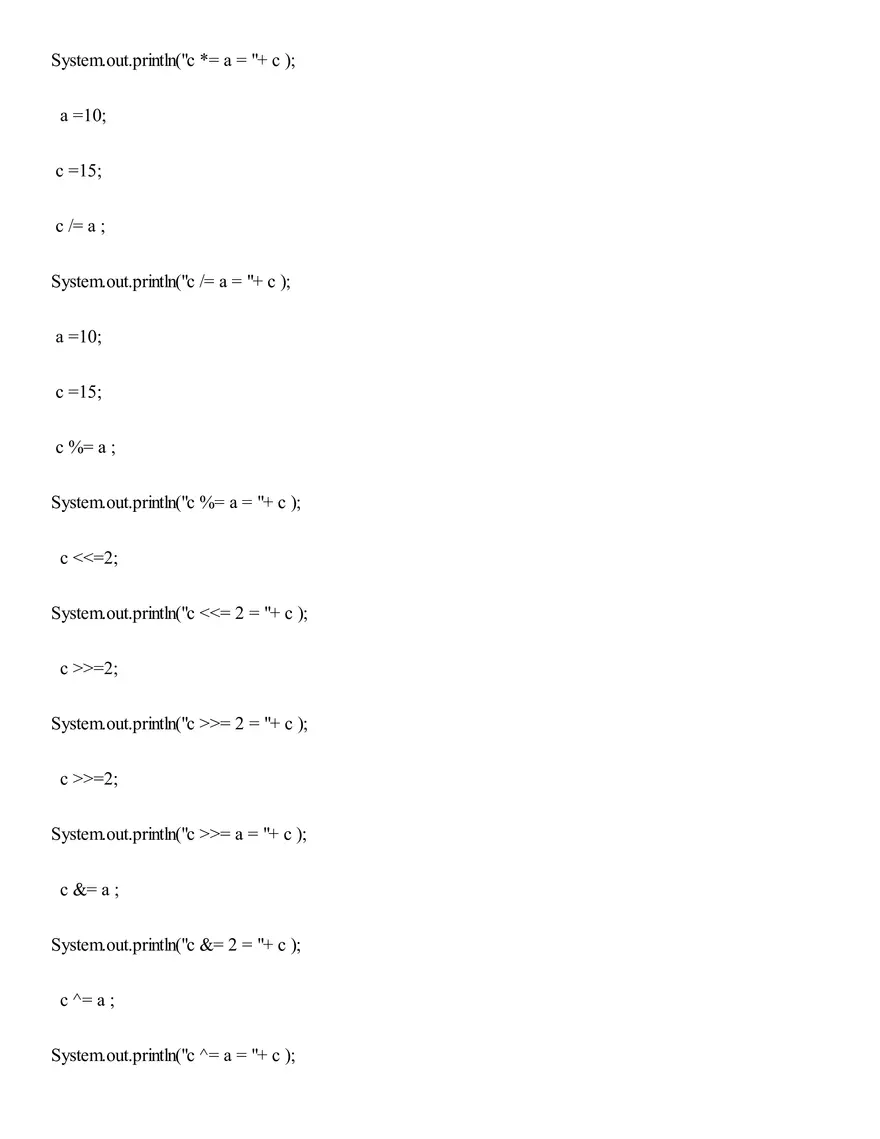 Assignment Operators - Page 3