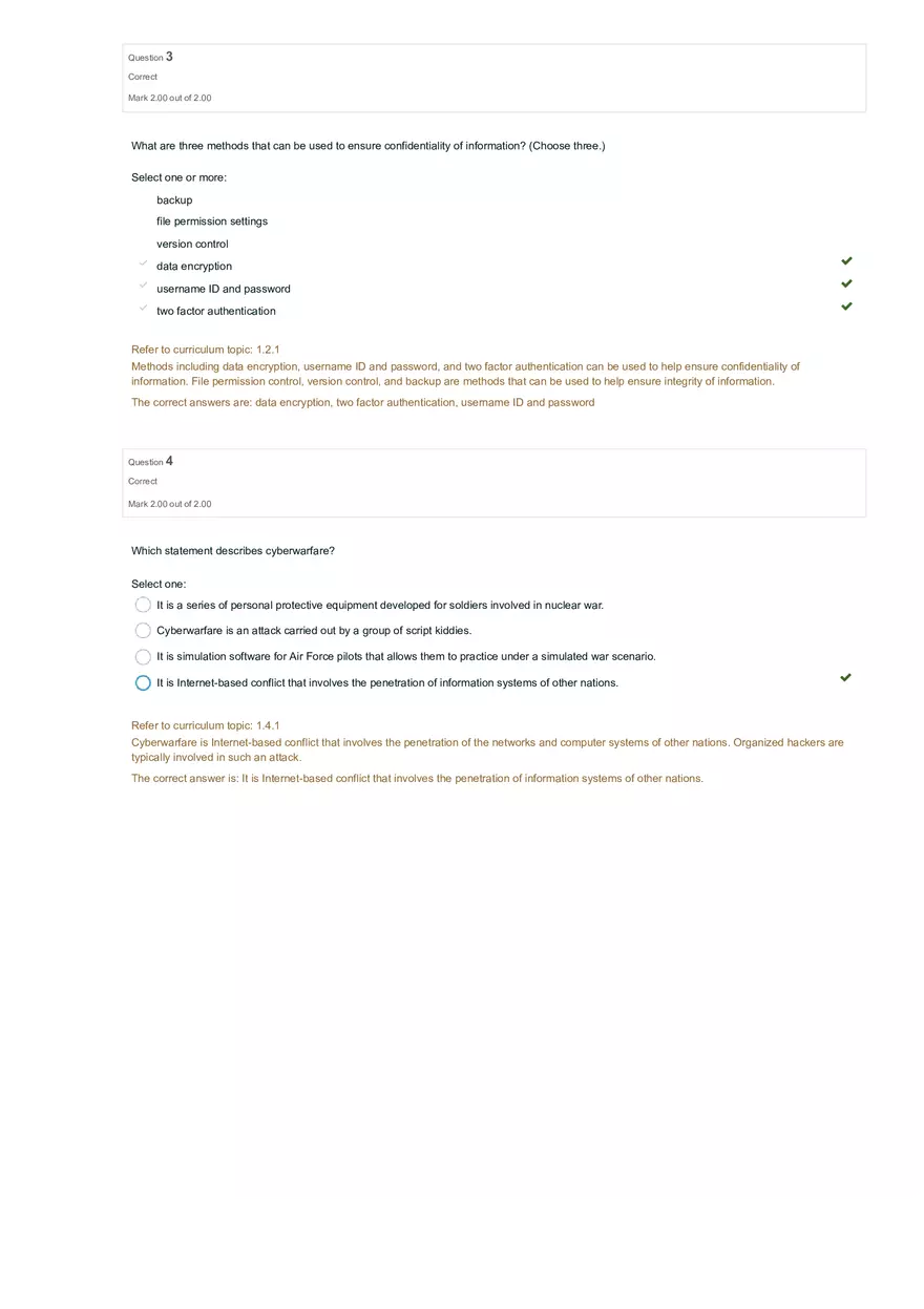 Chapter1 The Need for Cybersecurity Quiz - Page 2
