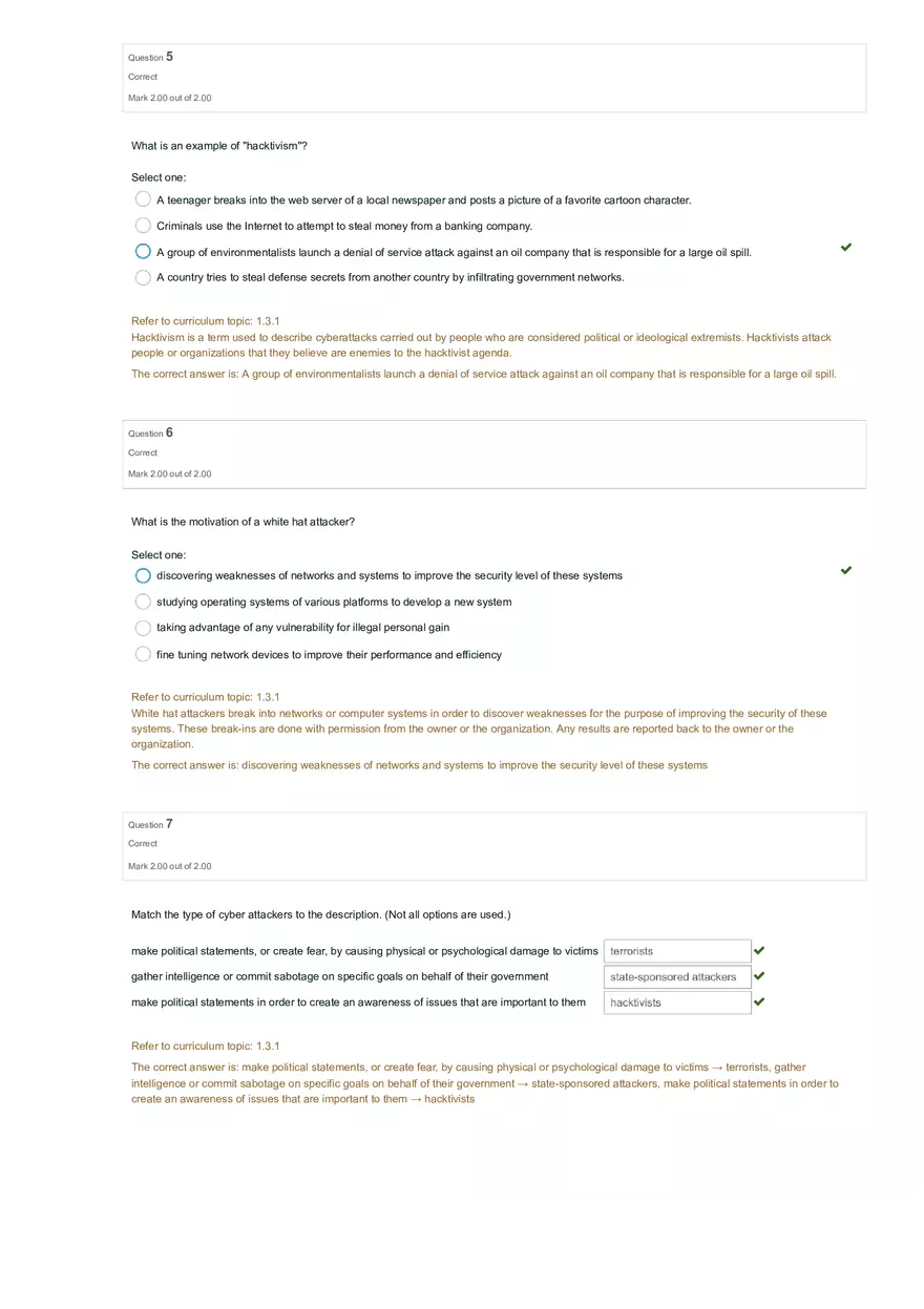 Chapter1 The Need for Cybersecurity Quiz - Page 3