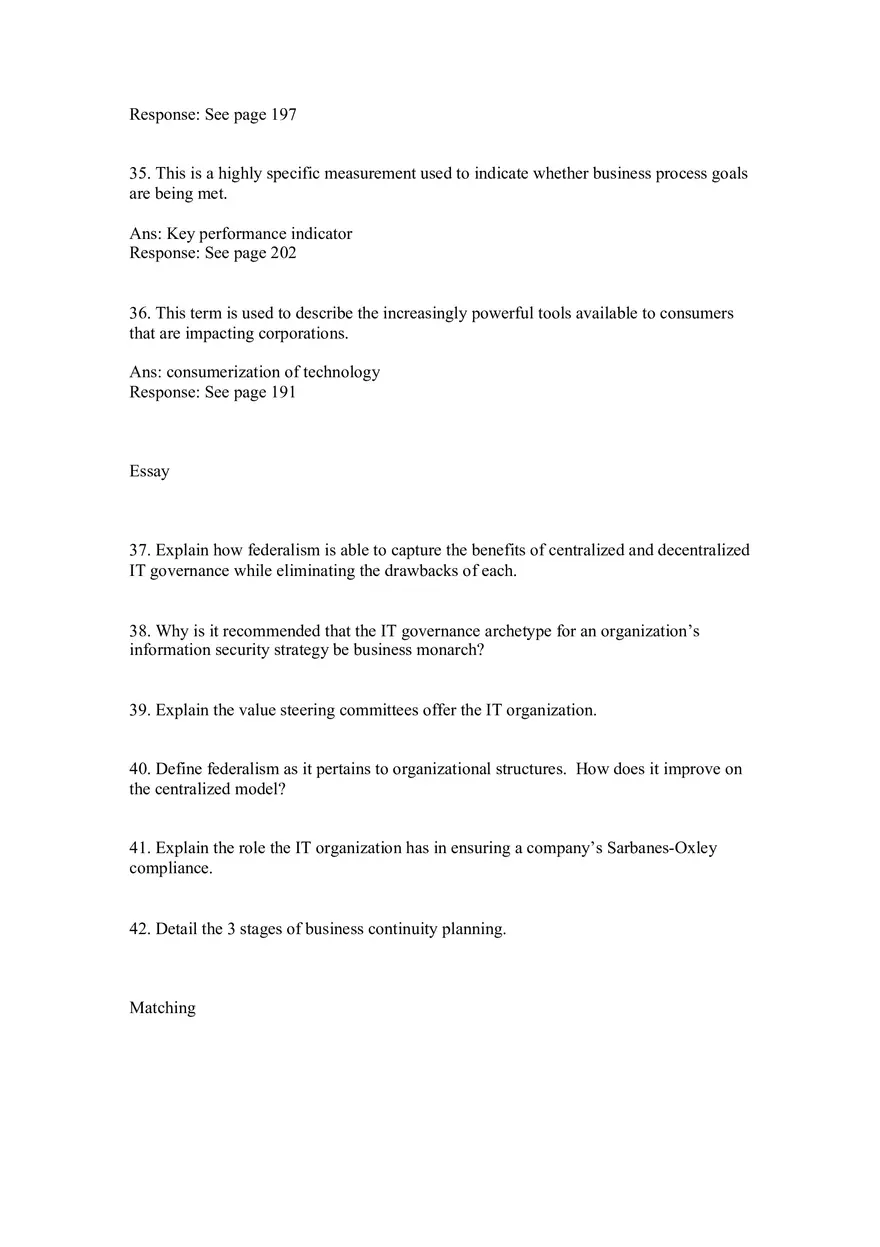 Chapter 9 Governance of the Information Systems - Page 10