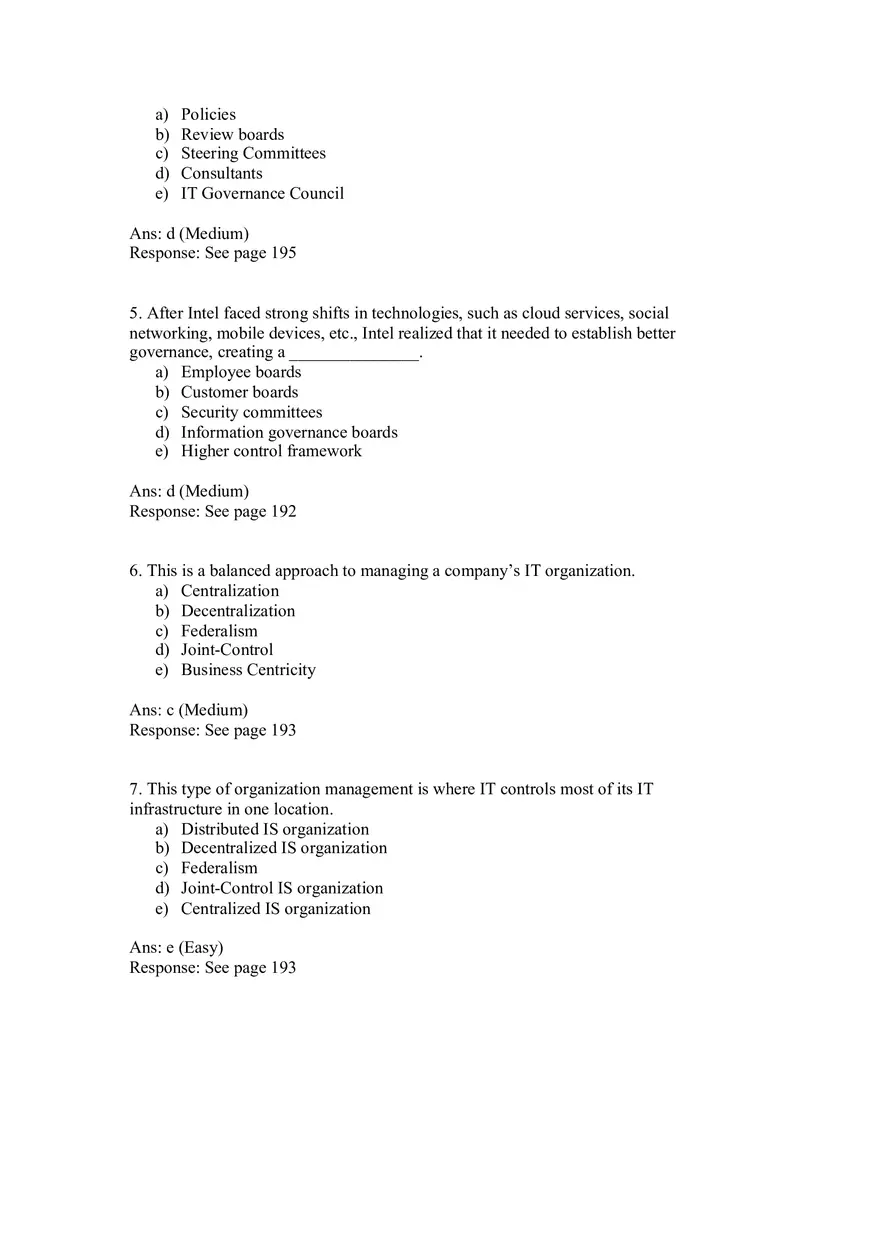 Chapter 9 Governance of the Information Systems - Page 2