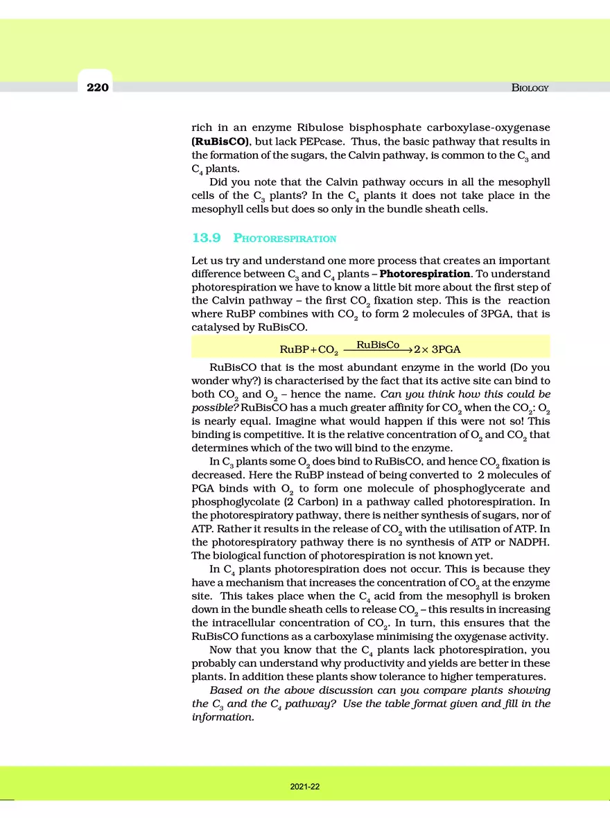 Photosynthesis in Higher Plants - Page 7
