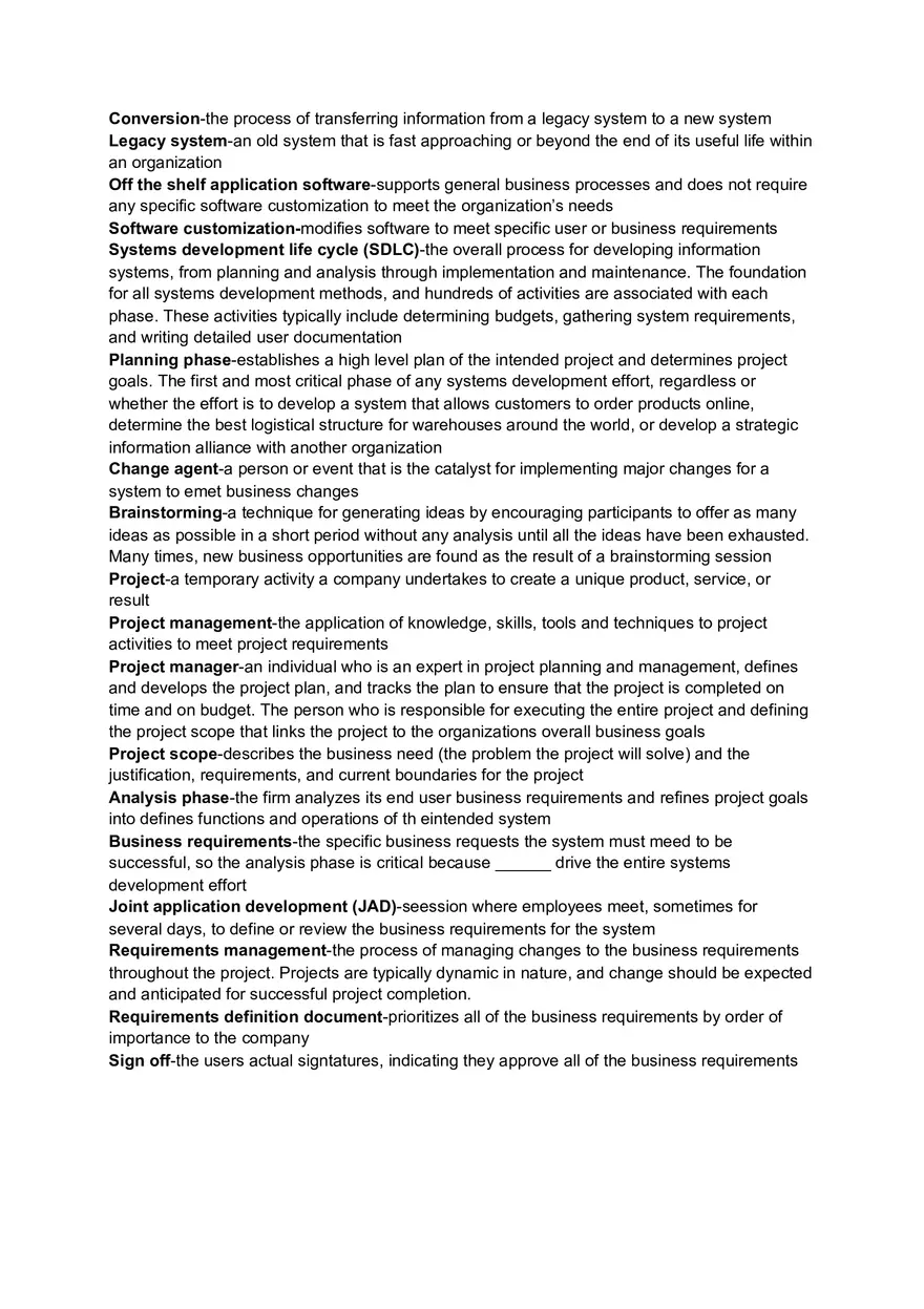 What is the Process of Transferring Information from a Legacy System to a New System - Page 1