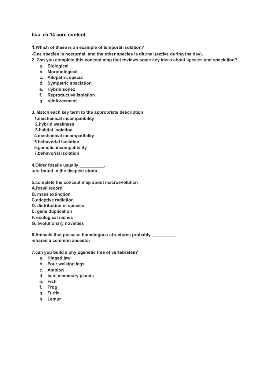 Bsc Ch.14 Core Content - Page 1