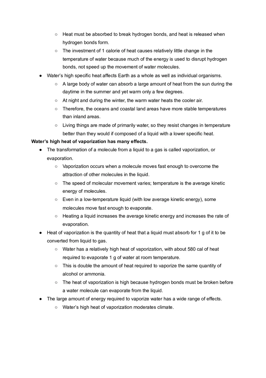 Concept 3.2 Four  Emergent Properties of Water Contribute to Earth’s   Suitability for Life - Page 3