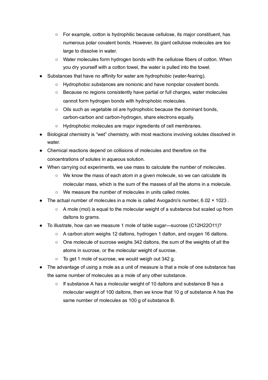 Concept 3.2 Four  Emergent Properties of Water Contribute to Earth’s   Suitability for Life - Page 6