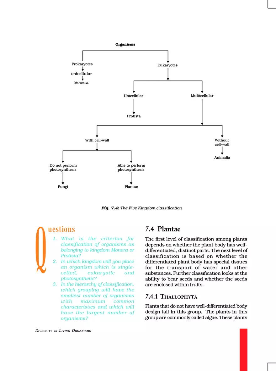 Chapter 7 Diversity in Living Organisms - Page 14