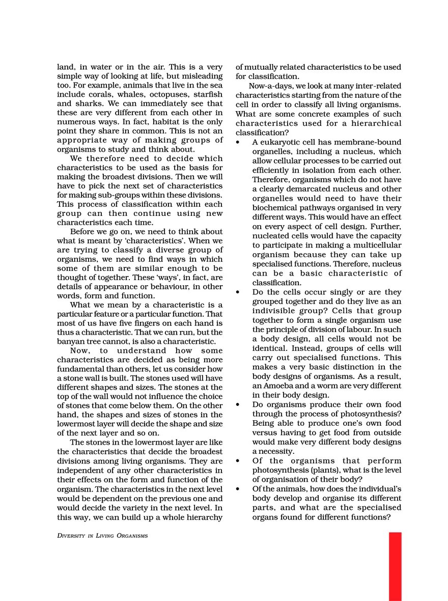 Chapter 7 Diversity in Living Organisms - Page 2